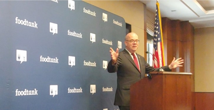 US Rep. Jim McGovern addresses stakeholders about progress on and threats to the food is medicine movement, efforts to reduce food waste. Source: E. Crawford