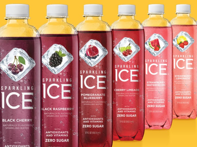 flavored sparkling water ice